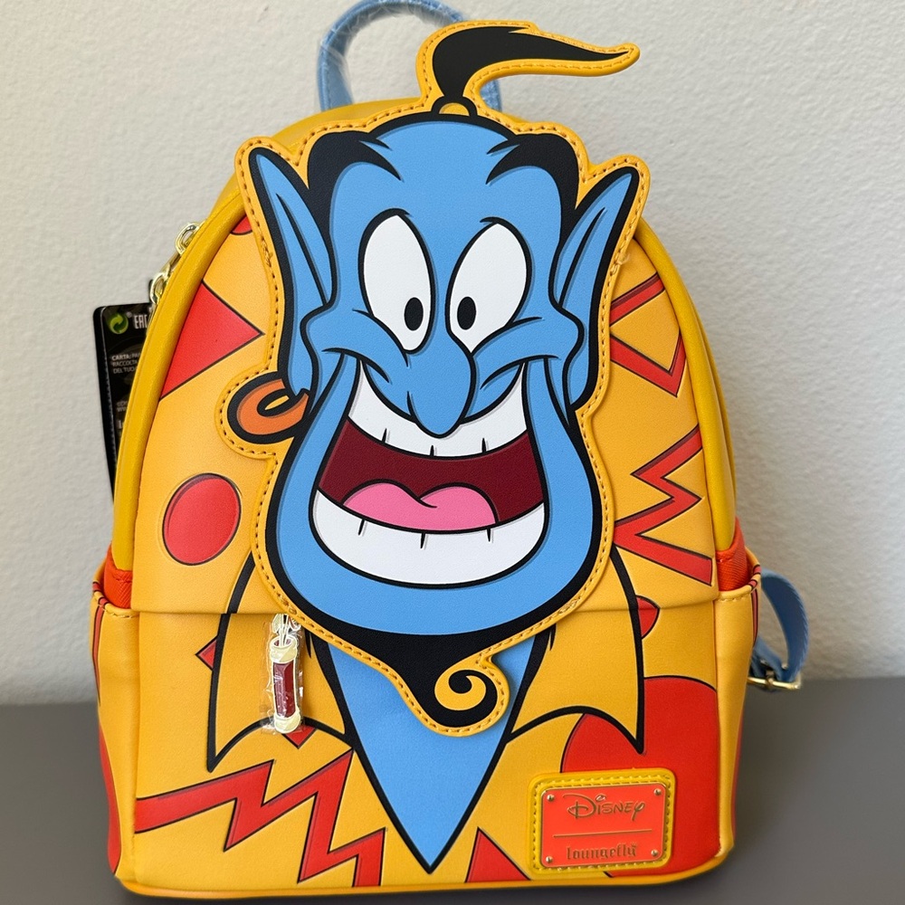 NWT Loungefly Disney Aladdin Genie Vacation Cosplay Mini Backpack